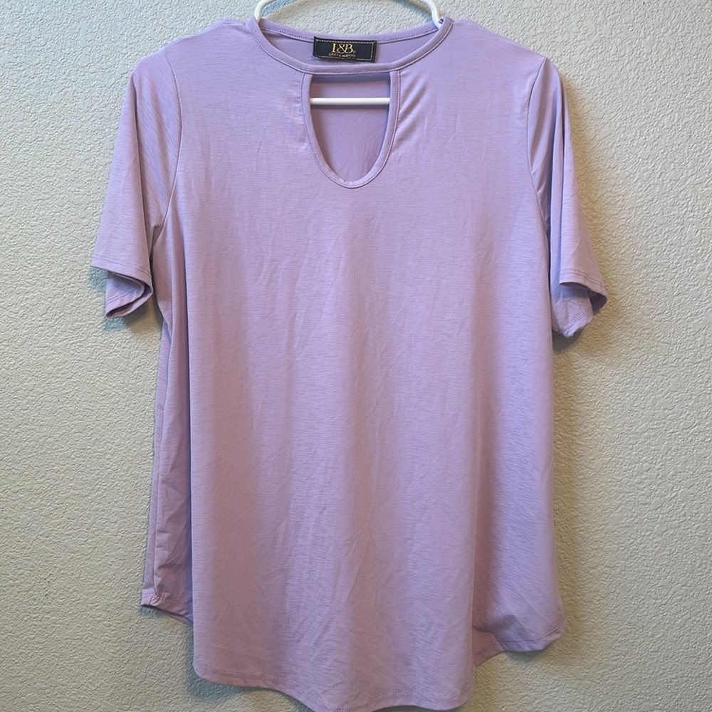 Lucky &‎ Blessed Medium Purple Lavender Top